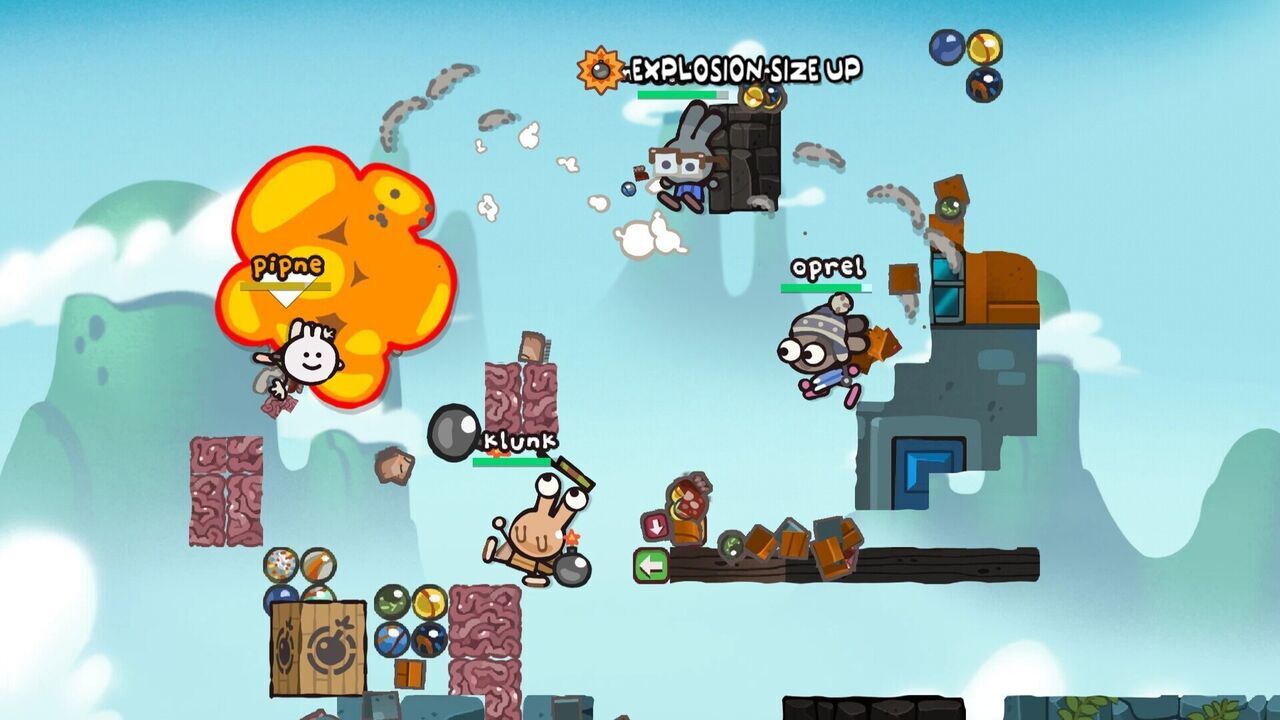 Es como una mezcla entre Smash Bros. y Worms con memes absurdos y gráficos animados: ¿Conoces BOMMY?