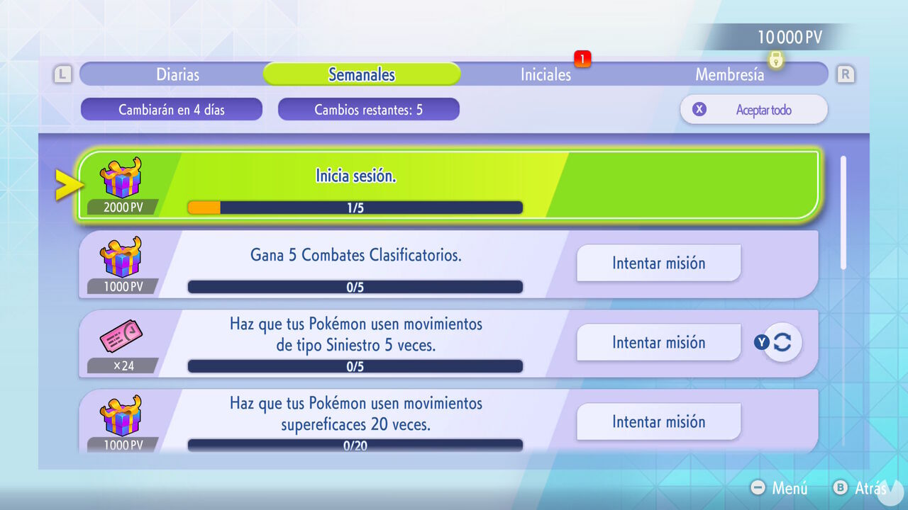 Pok�mon Champions - Earning Victory Points by completing daily and weekly missions
