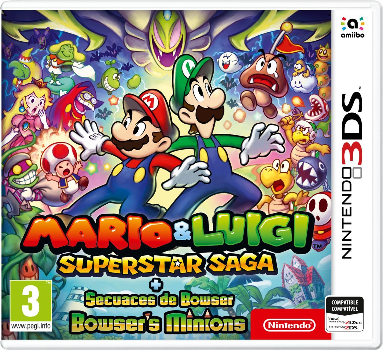 & Luigi: Superstar Saga + Secuaces Bowser - Videojuego (Nintendo 3DS) -