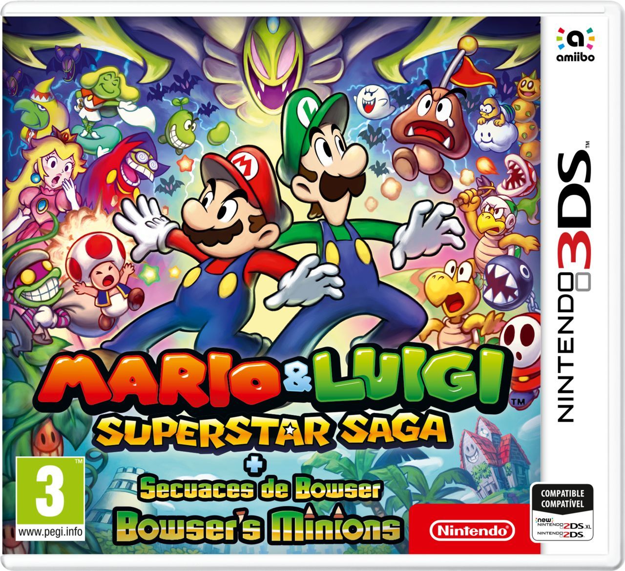 Mario & Luigi: Superstar Saga + Bowser's Minions – Nintendo 3DS – 2017 RPG – New, Sealed