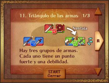 Este es el nuevo tri�ngulo de armas. El juego cuenta con muchos �tiles tutoriales que podemos consultar en cualquier momento por si tenemos alguna duda.