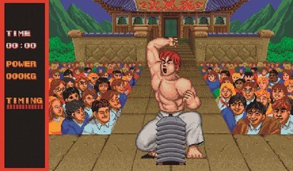 Una de las dos rondas de bonus que ofrecía el primer Street Fighter.