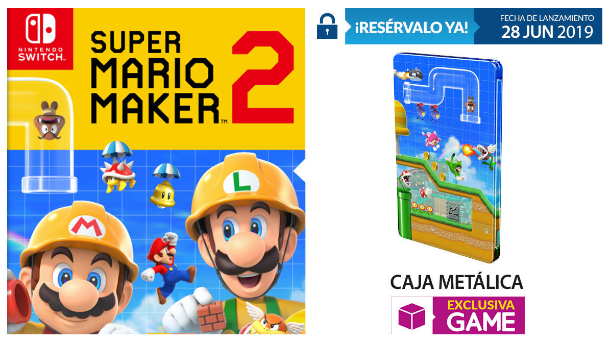 GAME anuncia su incentivo por reserva para Super Mario Maker 2