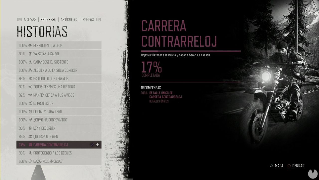Days Gone: Cmo completar Carrera contrarreloj  al 100% y secretos - Days Gone