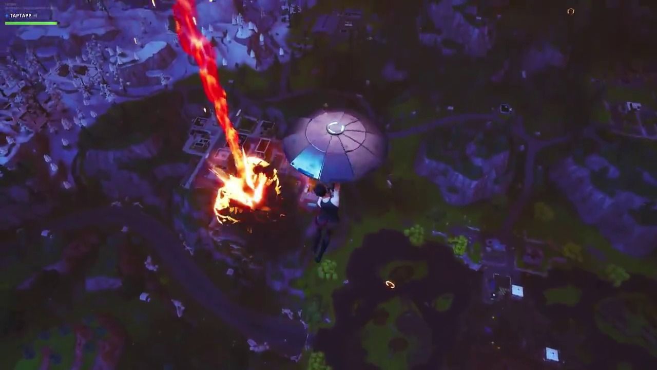 The volcano of Fortnite erupts and destroys Floors Chopped