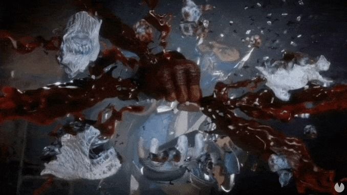 Sub-Zero shattering a frozen opponent during a Mortal Kombat 11 Fatality