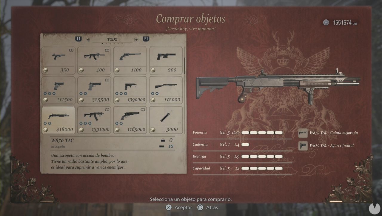 V61 Custom Resident Evil 8 Village: todas las armas y cómo conseguirlas