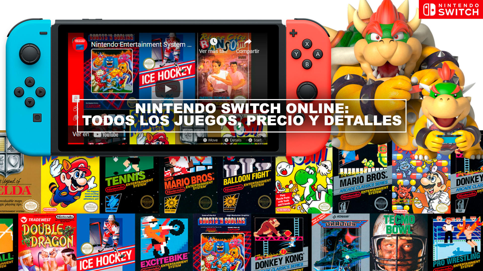 Nintendo Switch Online: Juegos, precio y detalles