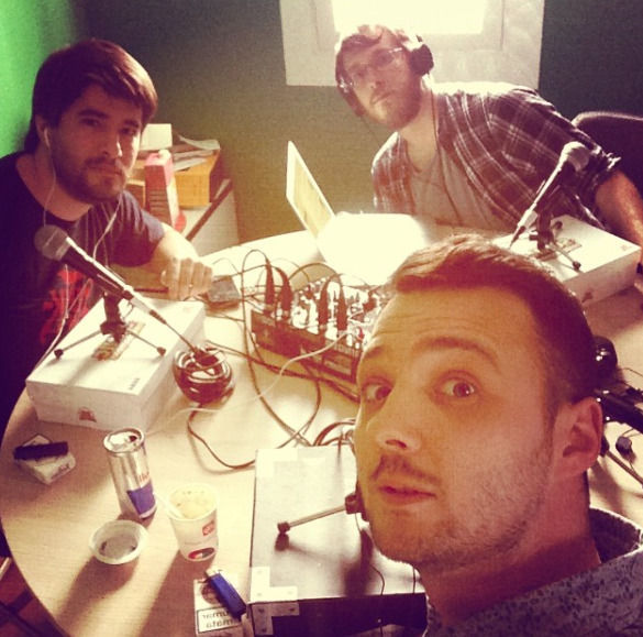 Grabación de Reload, con Sepere y Sànchez, en 2014.