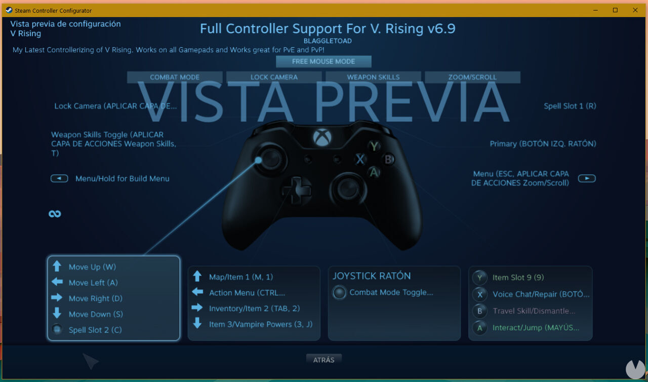V Rising Controller Controls V Rising: ¿Cómo jugar con mando y configurar controles fácilmente?