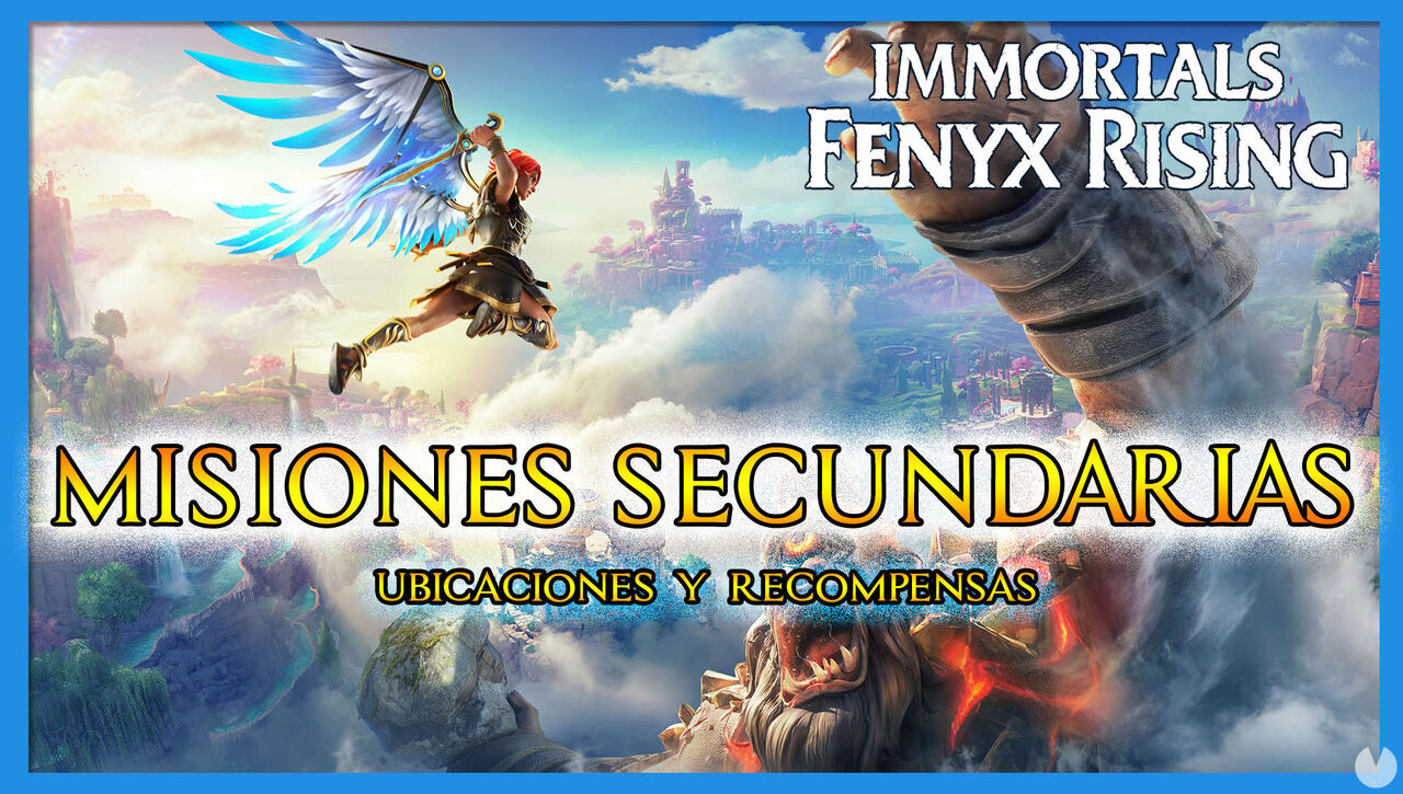 Immortals Fenyx Rising: TODAS las misiones secundarias y recompensas - Immortals Fenyx Rising