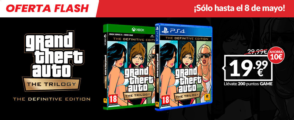 Grand Theft Auto: The Trilogy - The Definitive Edition de oferta en GAME por tiempo limitado
