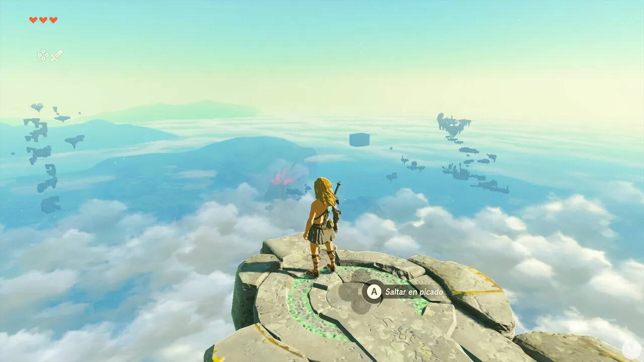 Alcanzan la altura máxima de Zelda: Tears of the Kingdom: puedes calentarte  el desayuno antes de que Link toque el suelo
