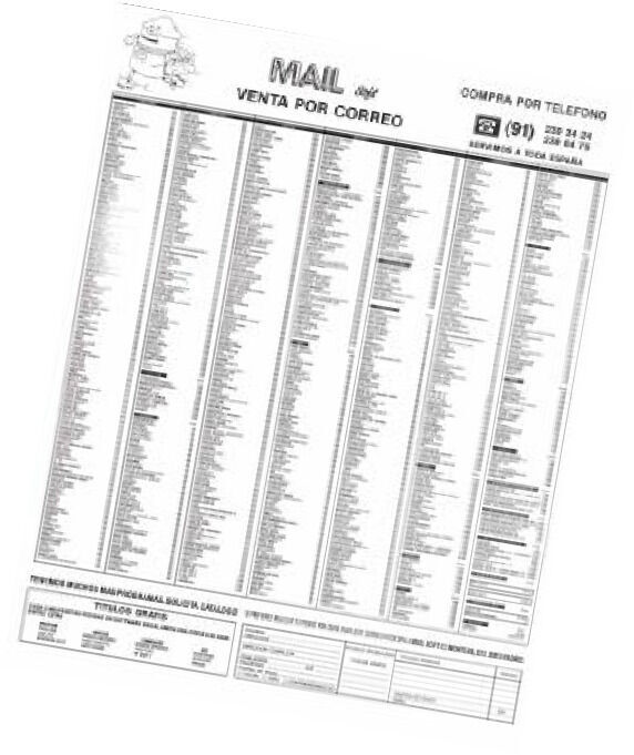 Uno de los primeros anuncios de la venta de videojuegos por correo, el germen de lo que ahora es GAME.