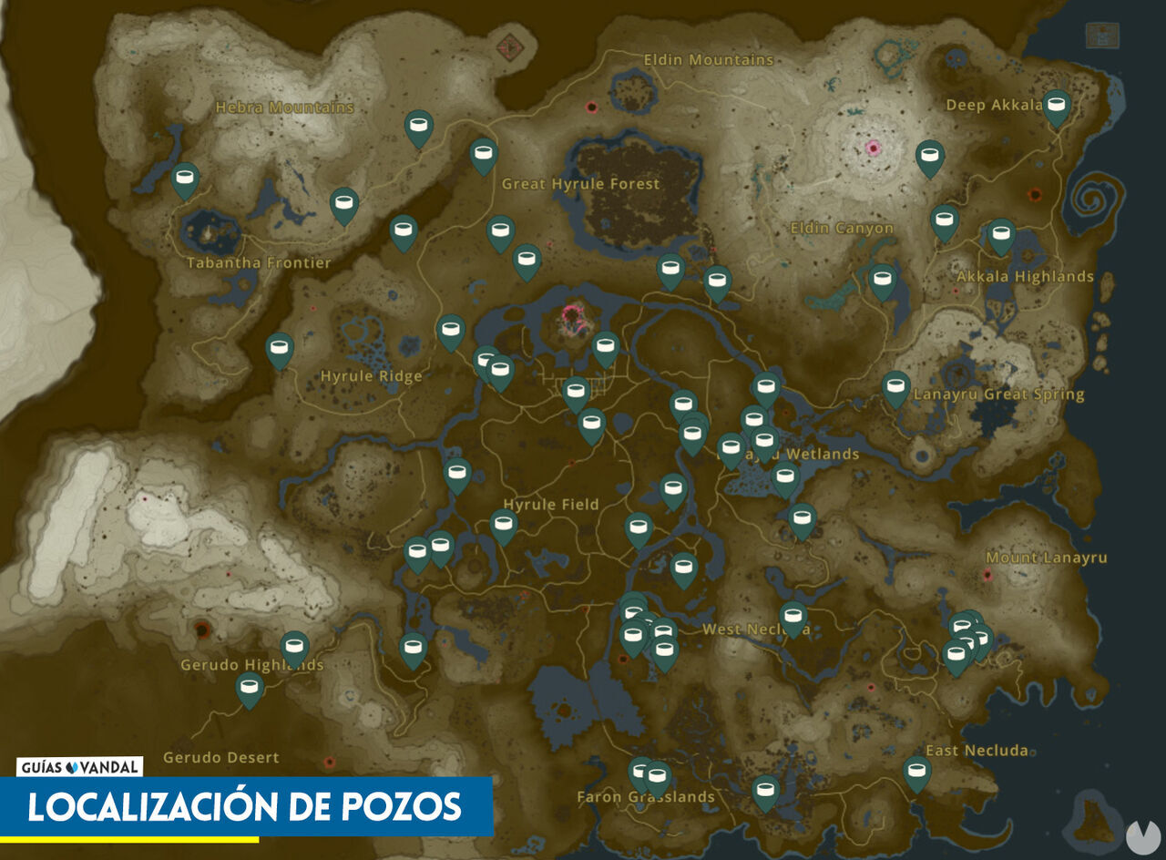 Todos Los Pozos En Zelda Tears Of The Kingdom Localizaci N