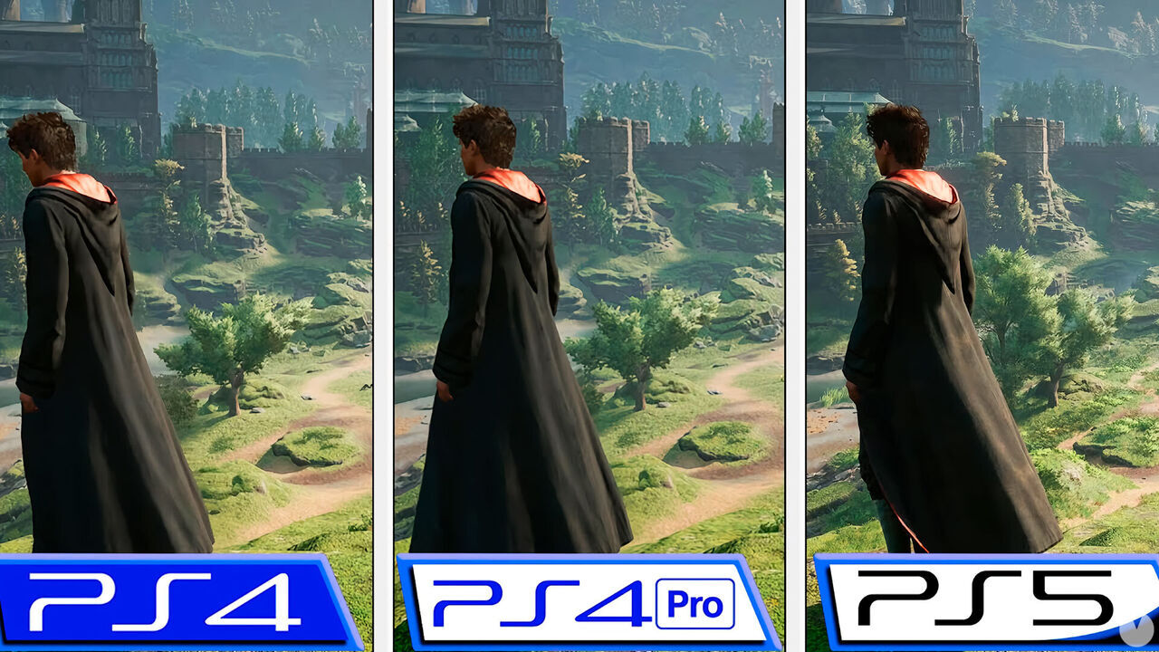 Comparativa gráfica de Hogwarts Legacy en PS4, PS4 Pro y PS5, así