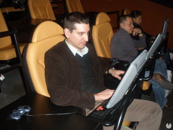 Juanma Martín Castillo durante un evento con competiciones organizado por Marca Player en 2009.