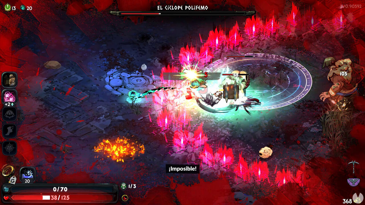 Hades 2 - Cyclops Polyphemus boss: Earthquake stomp