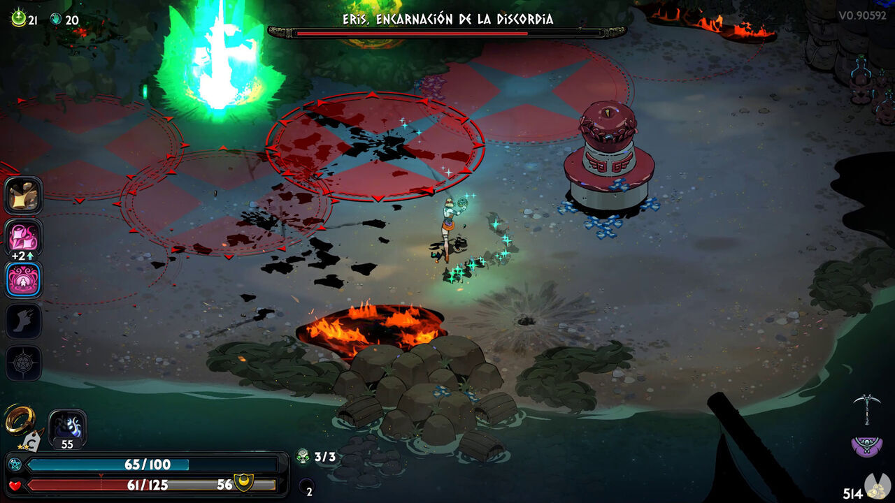 Hades 2 - Eris boss: Rocket attacks