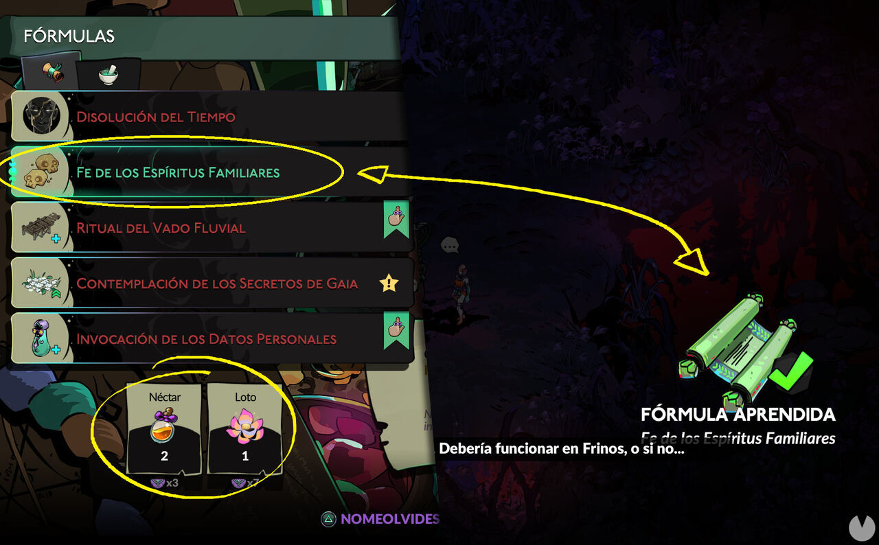 Hades 2 - Faith of Familiar Spirits Incantation for unlocking Animal Familiars