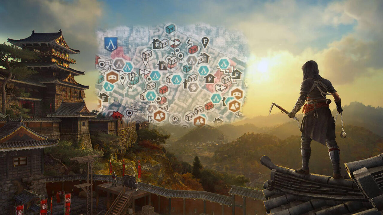 Asssassin's Creed Shadows no tendrá tantos iconos en el mapa como los juegos anteriores