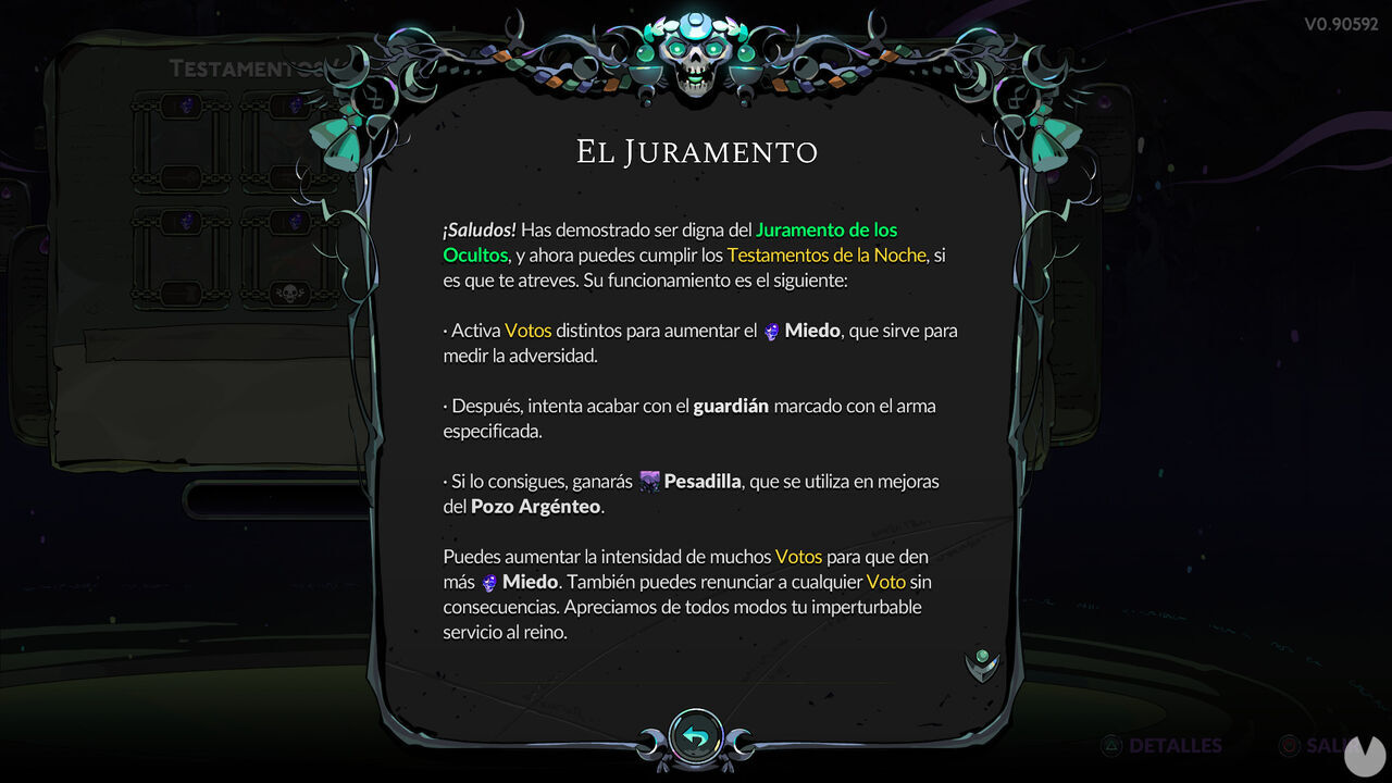 Hades 2 - Oath of the Unseen system explained