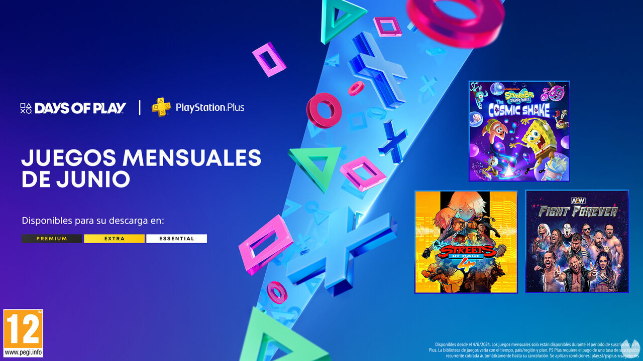 Anunciados oficialmente los juegos de PS Plus Essential para junio de 2024 para PS5 y PS4. Noticias en tiempo real