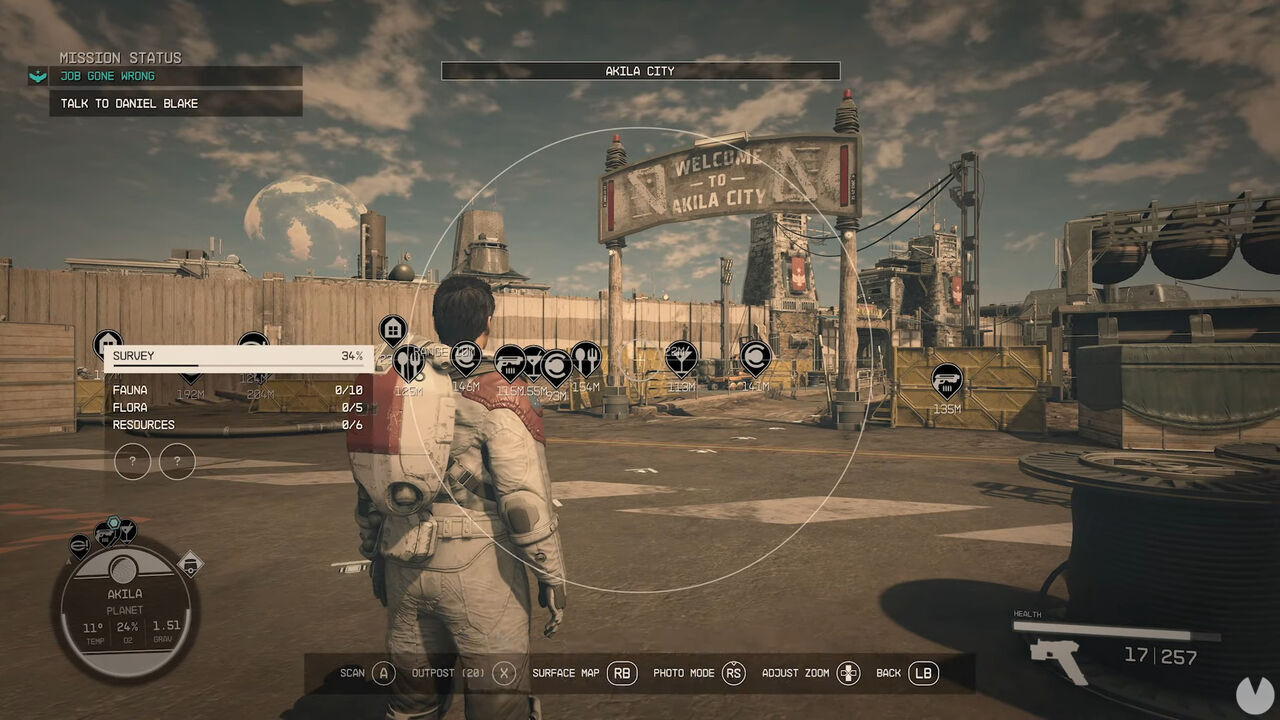 El nuevo mapa de las ciudades de Starfield sorprende a los jugadores con un renderizado en tiempo real