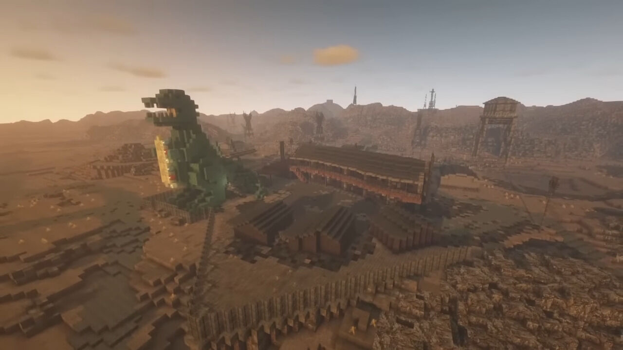 Crean un Fallout New Vegas multijugador dentro de Minecraft y el resultado es espectacular