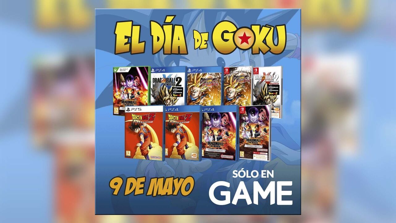 Hoy es el Día de Goku y en GAME lo celebran con los mejores juegos y merchandising de Dragon Ball