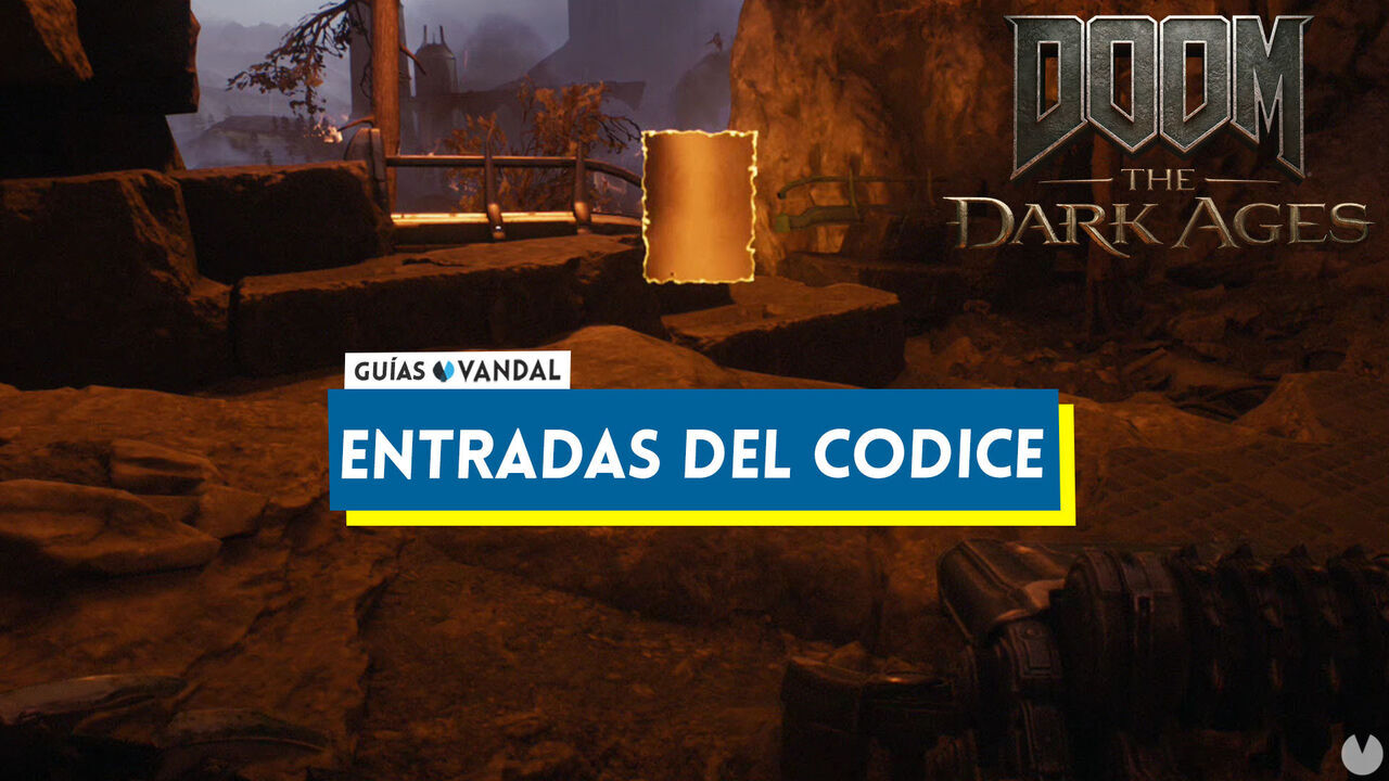 Todas las entradas del cdice en DOOM: The Dark Ages - DOOM: The Dark Ages
