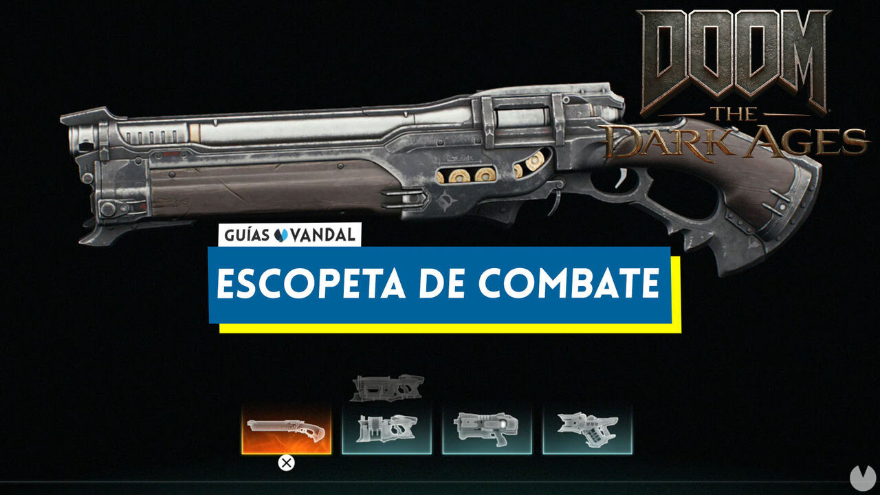 Escopeta de combate en DOOM: The Dark Ages, cmo conseguirla y mejoras - DOOM: The Dark Ages