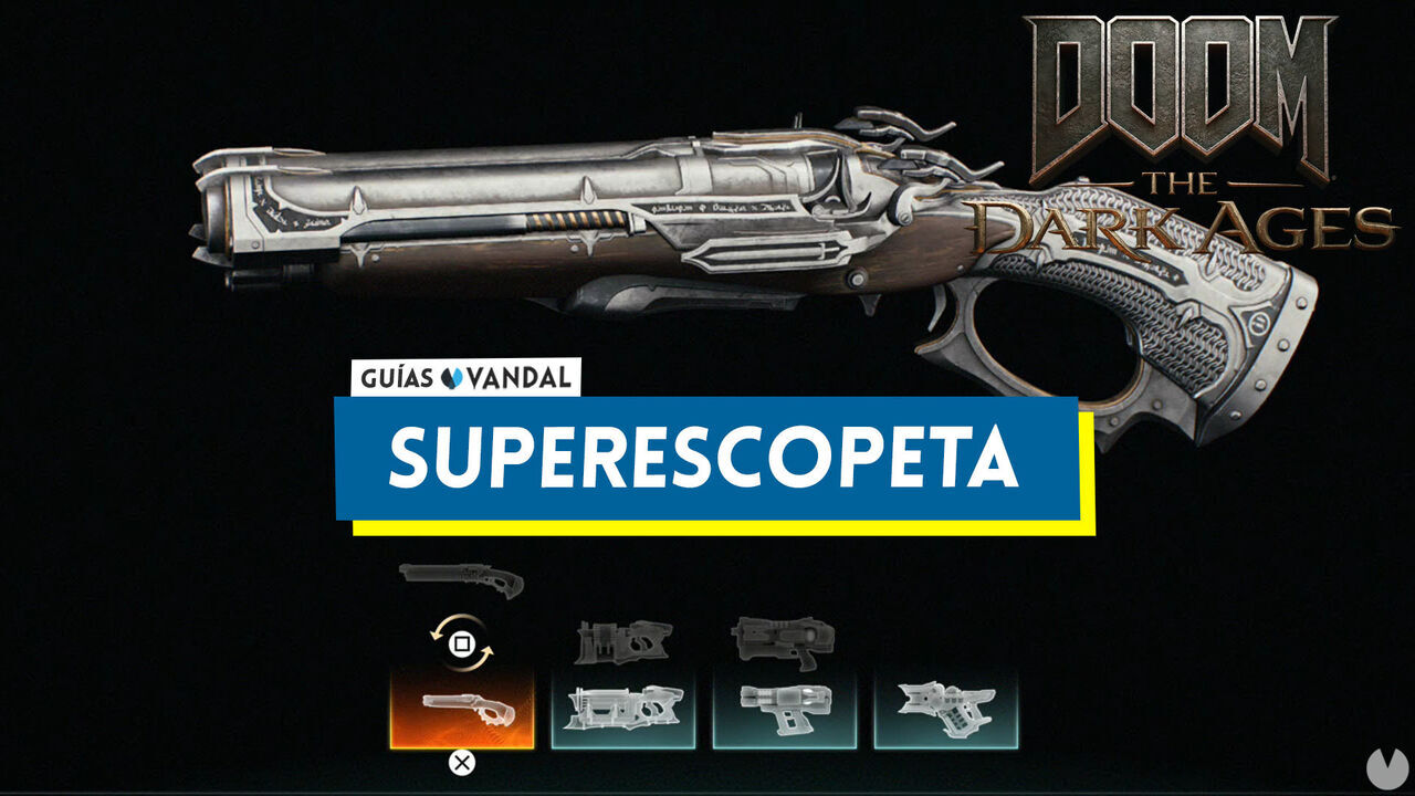 Superescopeta en DOOM: The Dark Ages, cmo conseguirla y mejoras - DOOM: The Dark Ages