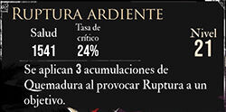 Clair Obscur: Expedition 33 - Características del pictos Ruptura ardiente