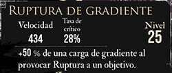 Clair Obscur: Expedition 33 - Características del pictos Ruptura de gradiente