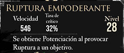 Clair Obscur: Expedition 33 - Características del pictos Ruptura empoderante
