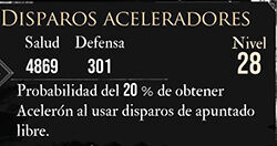 Clair Obscur: Expedition 33 - Características del pictos Disparos aceleradores