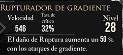 Clair Obscur: Expedition 33 - Características del pictos Rupturador de gradiente