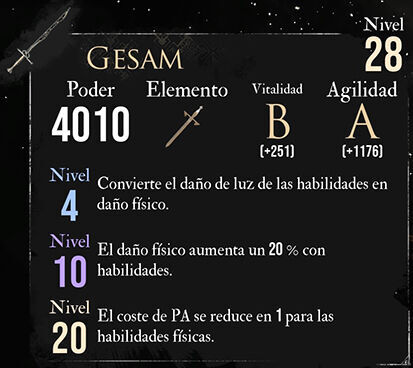 Clair Obscur: Expedition 33 - Arma de Gustave: Gesam