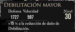 Clair Obscur: Expedition 33 - Características del pictos Debilidad mayor