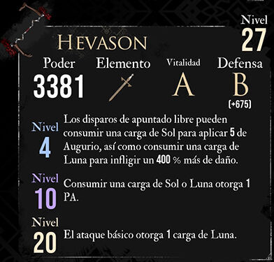 Clair Obscur: Expedition 33 - Arma de Sciel: Hevason