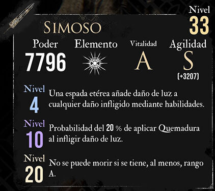 Clair Obscur: Expedition 33 - Arma de Verso: Simoso