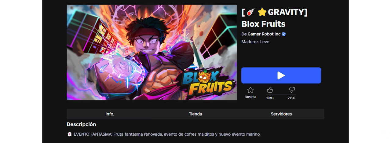 Best Roblox games: Blox Fruits
