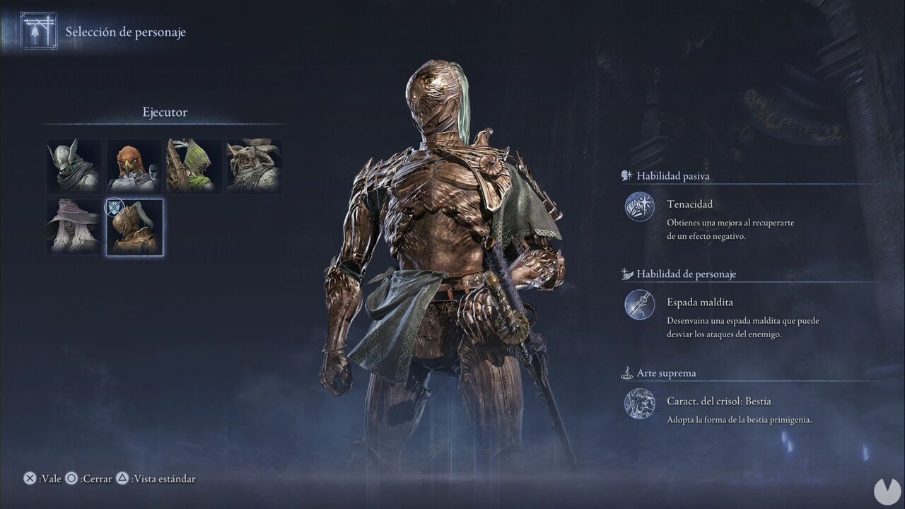 Elden Ring Nightreign - Ficha ingame del Ejecutor