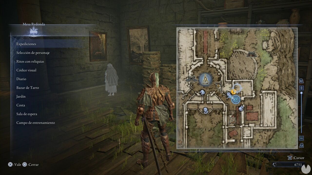 Elden Ring Nightreign - Renacida, fantasma de la Renacida en el ala este de la Mesa Redonda