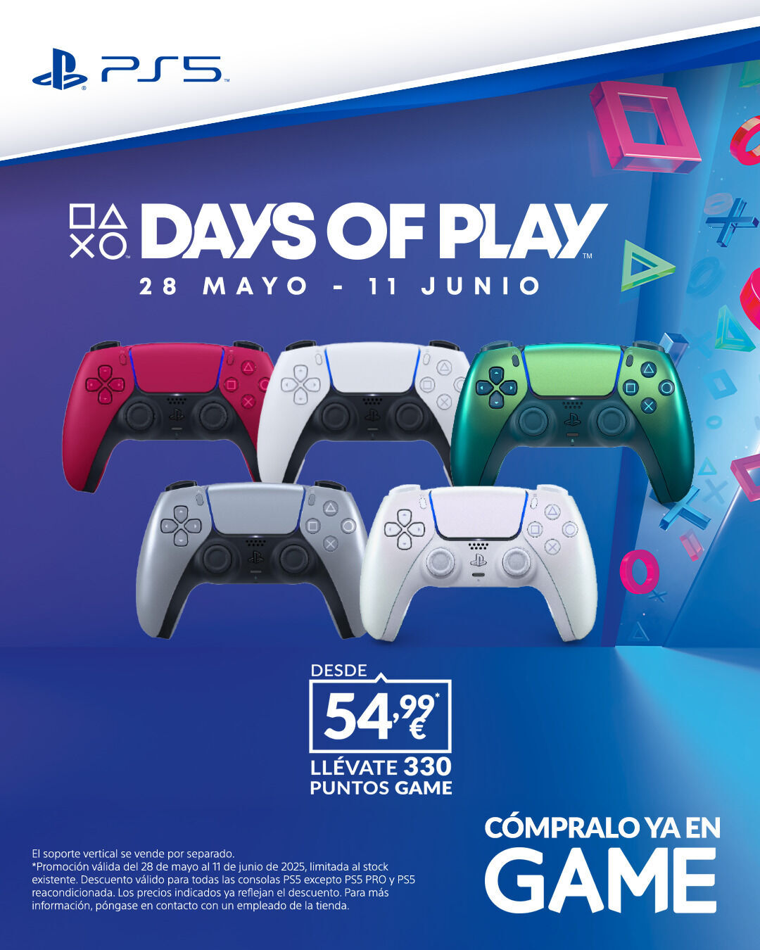Descubre las mejores promociones en consolas, juegos y accesorios de PlayStation en GAME con los Days of Play