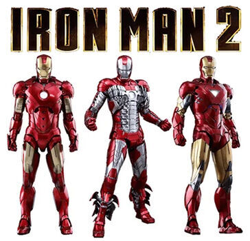 Marvel - Armaduras de Iron Man en Iron Man 2