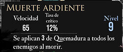 Clair Obscur: Expedition 33 - Características del pictos Muerte ardiente