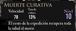 Clair Obscur: Expedition 33 - Características del pictos Muerte curativa