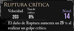 Clair Obscur: Expedition 33 - Características del pictos Ruptura crítica